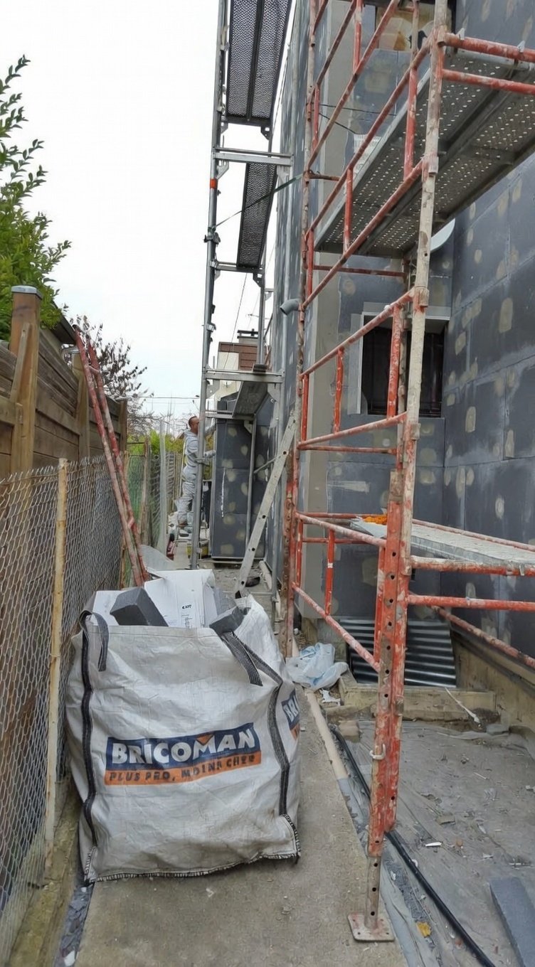 Chantier Isolation exterieure ITE en Eure-et-Loir (28) photo 1