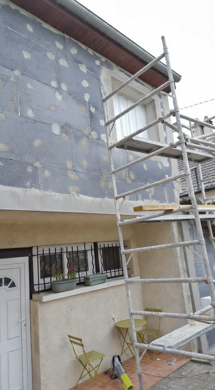 Chantier Isolation exterieure ITE en Eure-et-Loir (28) photo 2