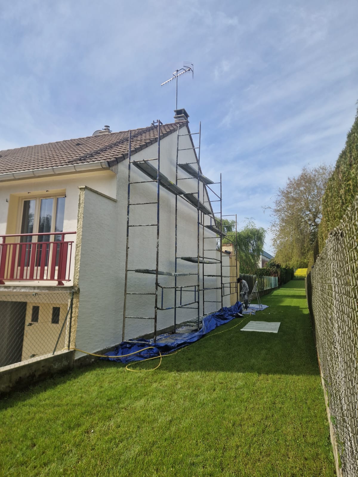 Chantier Ravalement facade en Essonne (91) photo 2